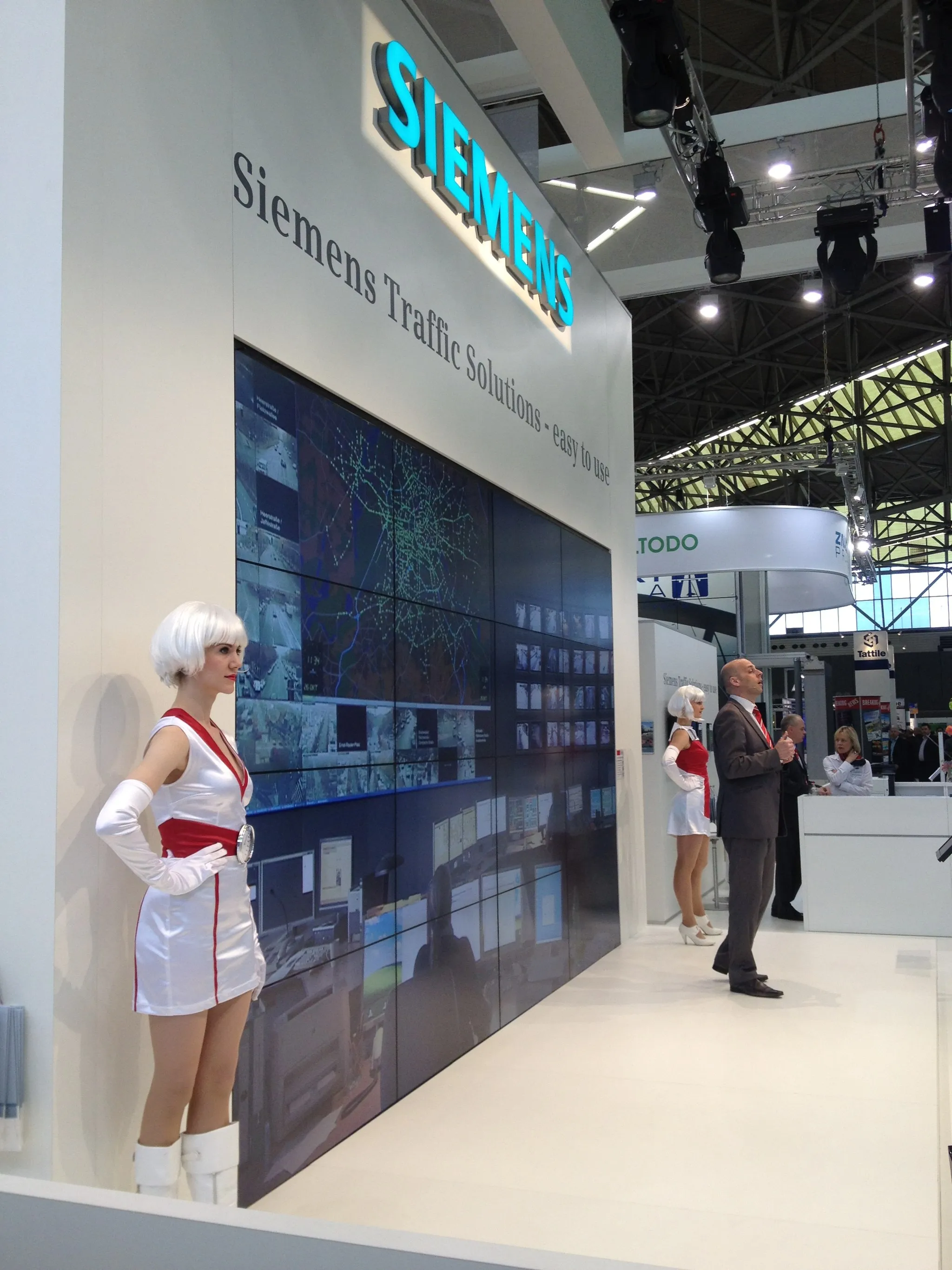 Siemens-Messestand in Amsterdam, aufgebaut von Metronome